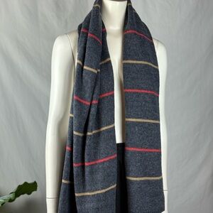 Goodfellow & Co Gray Stripe Knit Winter Scarf One Size Unisex